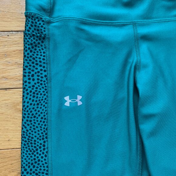 Under Armour Women’s HeatGear Leggings – Teal, Size Small - Picture 3 of 8